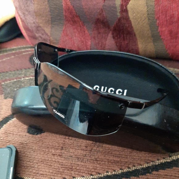 GUCCI Sunglasses visor aviator wrap - Picture 2 of 10